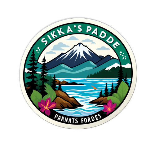 Scenic Sticker of Sitka, Alaska