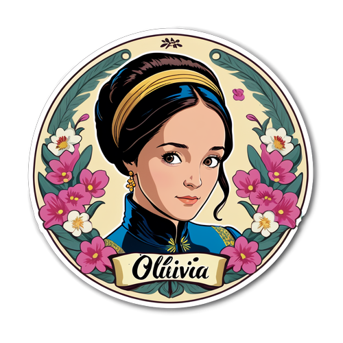 Adesivo commemorativo per Olivia Hussey