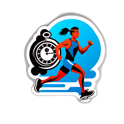 Runner en Acción con Cronómetro
