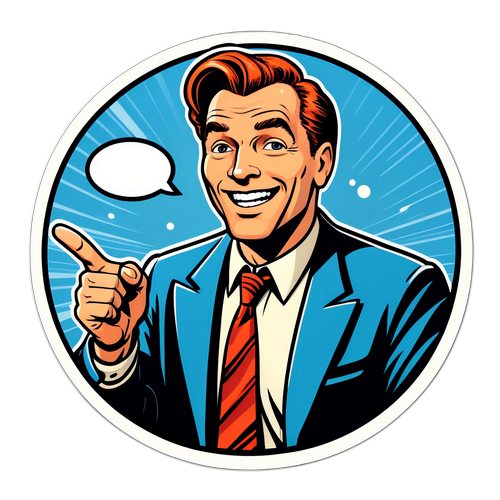 Motivationsrede im Retro-Stil