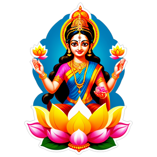 Hasil Berkat Varalakshmi: Sticker Spiritual Cantik untuk Memikat Keberuntungan Anda!