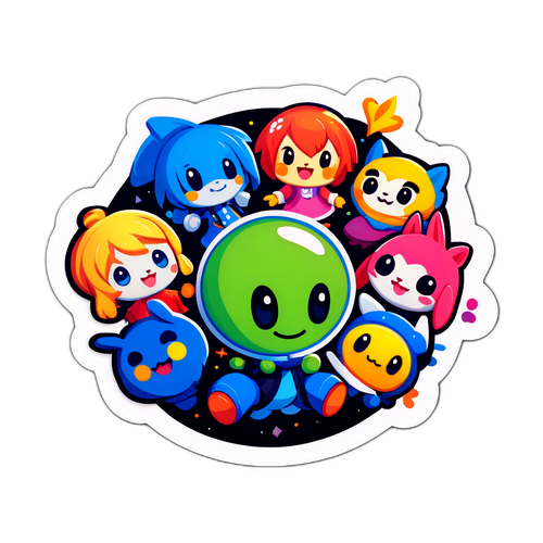 Ystävyyden ja Leikin Sticker