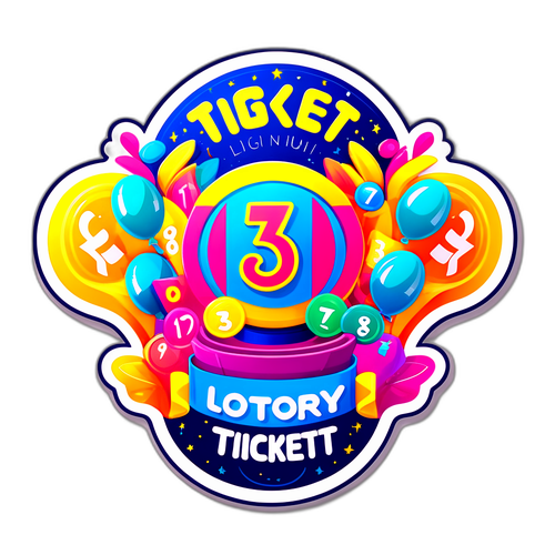 Bilhete da Lotofácil Colorido