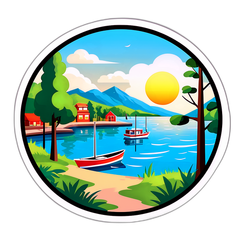 Bestum Landskap Klistermerke