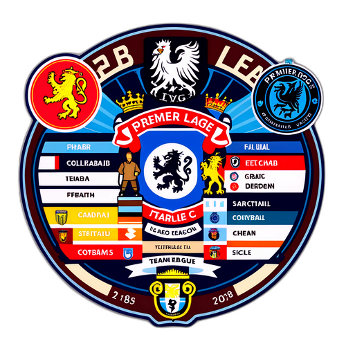 Sticker ya Msimamo wa Premier League wa Kichaka