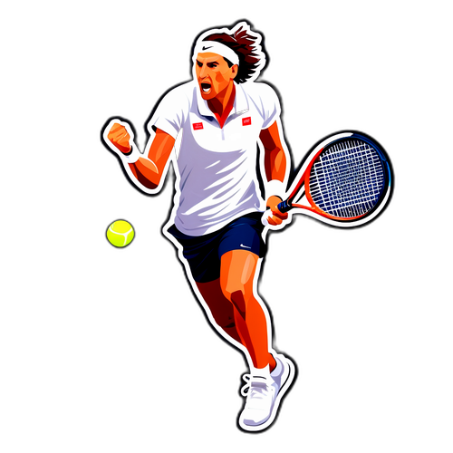 다이나믹한 순간 표현: ATP 파이널의 테니스 라켓과 공