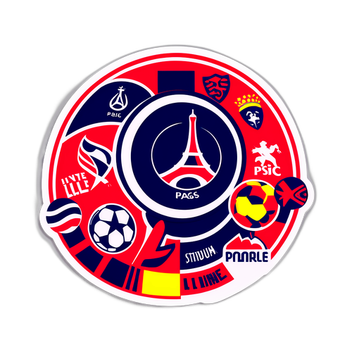 Návrh samolepek na zápas PSG – Lille