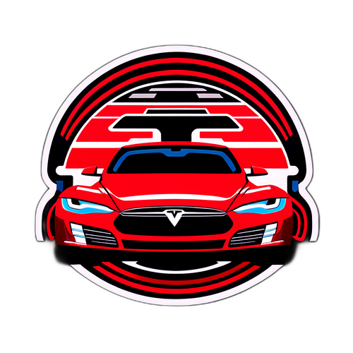 特斯拉未來科技概念貼紙