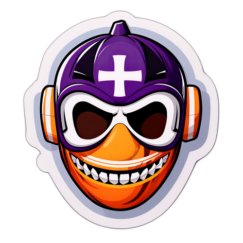 Masca de Halloween cu elemente de fotbal