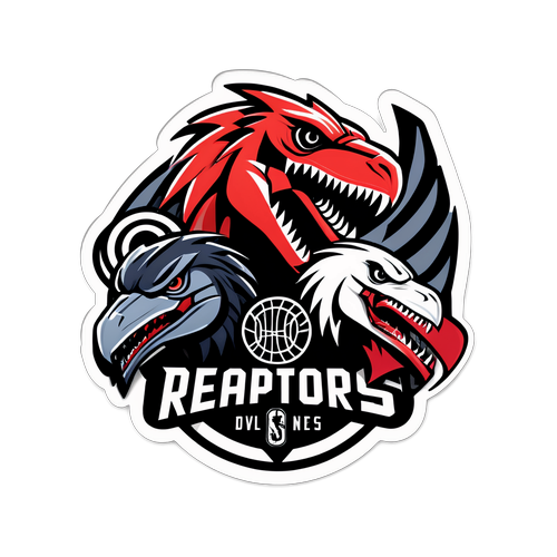 Sticker ng Labanan ng Raptors at Nets