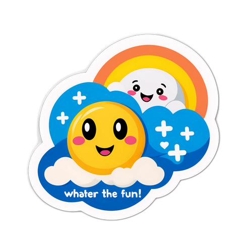 Karakter Cuaca Comel: Matahari dan Awan