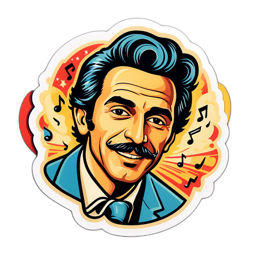 מדבקת וינטג' של אסף אמדורסקי