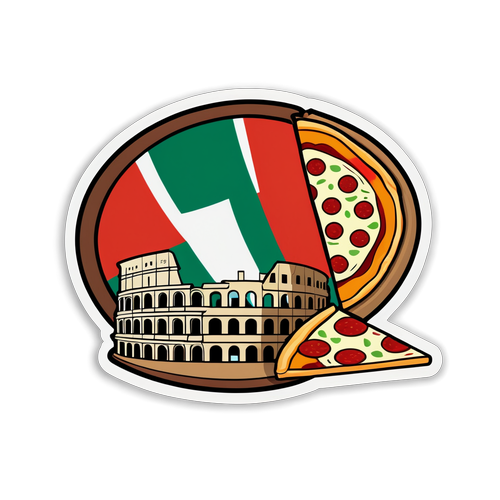 Incrível Arte do Flag Italiano: Descubra a Pizza e o Coliseu Como Você Nunca Viu!