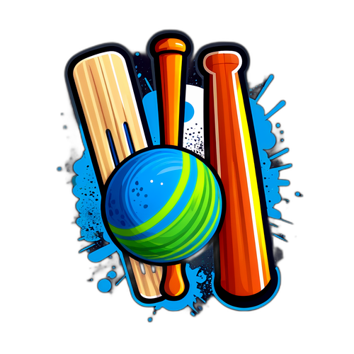 क्रिकेट के लिए एक सरल स्टिकर डिजाइन