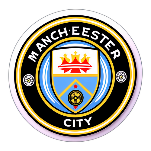 맨체스터 시티 팀 스피릿 스티커 디자인
