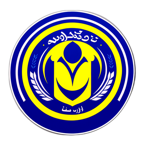Al Nassr Fußballlogo Aufkleber