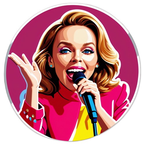 Kylie Minogue Lumineszkáló Show-ja: Egy Matrica, Ami Elbűvöl és Szórakoztat!