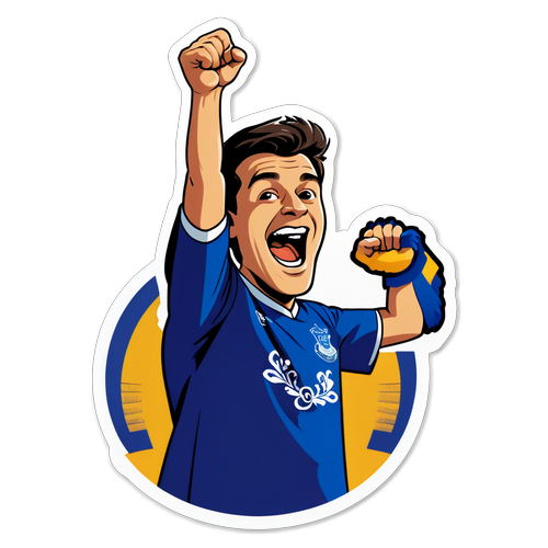 Passionate Everton Fan Sticker