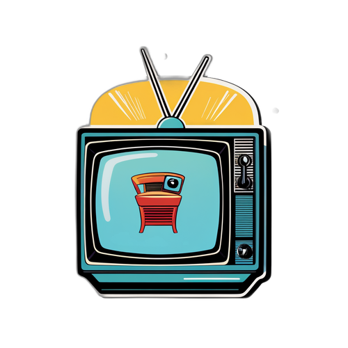 Nostalgischer Fernseher mit Robert Lembke