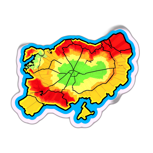 Türkiye Deprem Bölgeleri Sticker Tasarımı