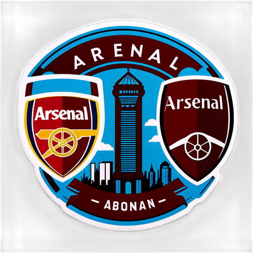 Stiker Merayakan Rivalitas Arsenal vs West Ham