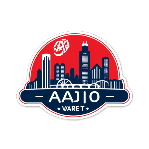 Ajax Logo met Utrecht Skyline