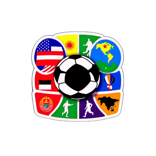 สติ๊กเกอร์ที่แสดงถึงความหลากหลายของวัฒนธรรมผ่านฟุตซอล