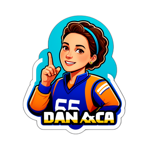 Autocolant cu Dan Alexa în echipament de antrenor