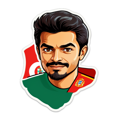 Sticker van João Neves met een Portugees thema