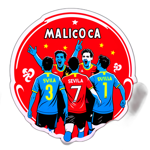 Fani Mallorca și Sevilla sărbătorind un gol crucial