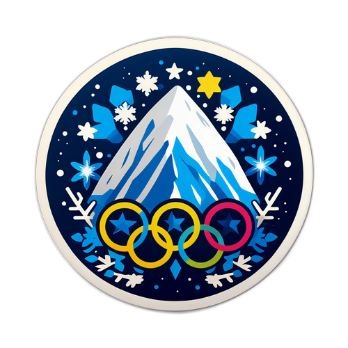 Badge représentant les Jeux Olympiques d'hiver 2026