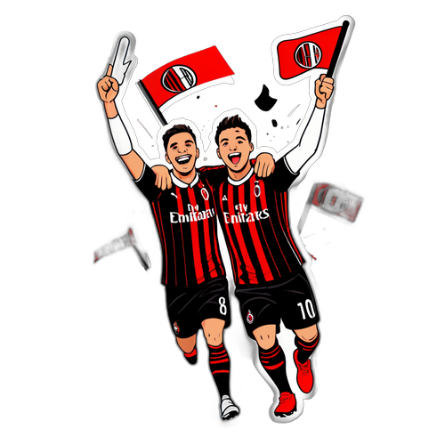 Những người hâm mộ AC Milan ăn mừng chiến thắng