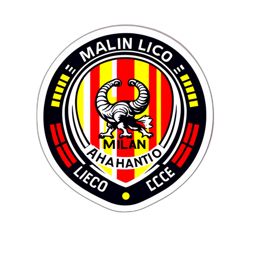Kibandiko cha Kisasa cha Mchezo wa Milan dhidi ya Lecce