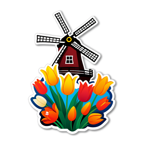 Nederlandse Charme: Molen en Tulpen