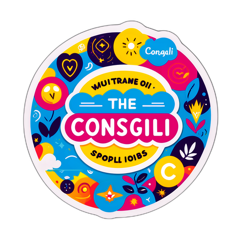 Motiverende klistremerke med ordet 'consigli'