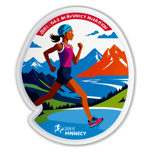 Autocollant du marathon d'Annecy 2025