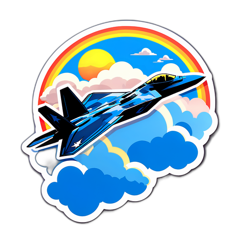 Luo-tarra F-22 Raptors  lentämässä taivaalla