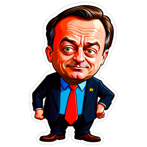 Caricature humoristique de Bart De Wever