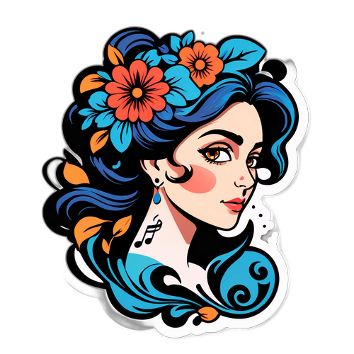 Adesivo Fiorella Mannoia