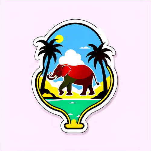 Ontspannen Sticker van Sri Lanka