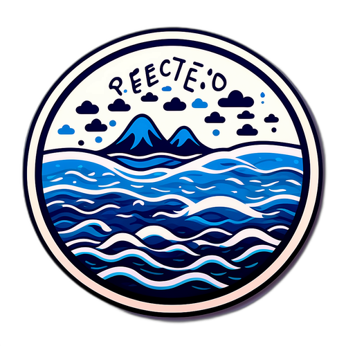 Desain Dramatis Banjir dengan Pesan Keselamatan