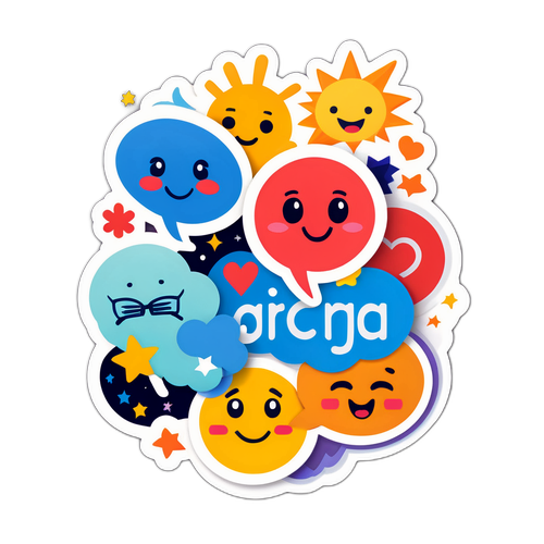 有趣的表情貼紙