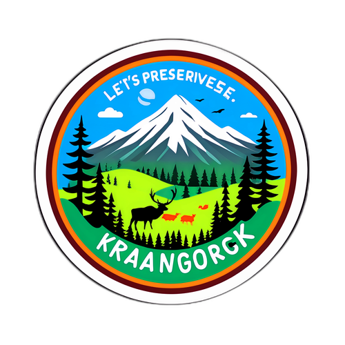 Экологическая наклейка с изображением Красногорска