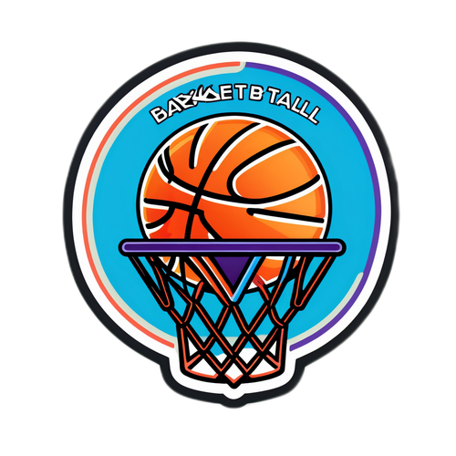 Мотивационная наклейка о баскетболе