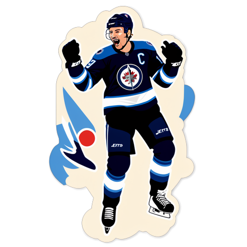 Autocollant dédié aux Winnipeg Jets