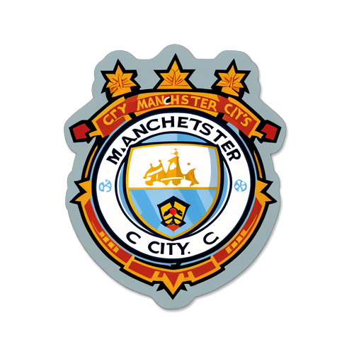 Manchester City-emblemet med "City is Ours"