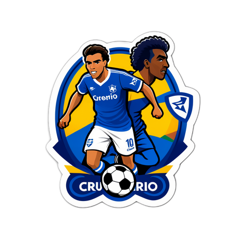 Stiker Emblem Klub Sepak Bola Cruzeiro