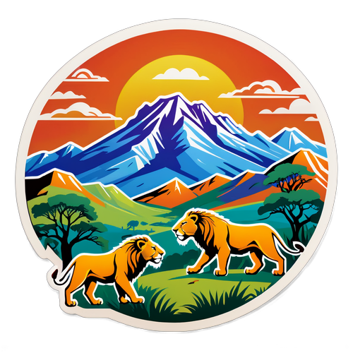 Adesivo Artístico da Paisagem Sul-Africana
