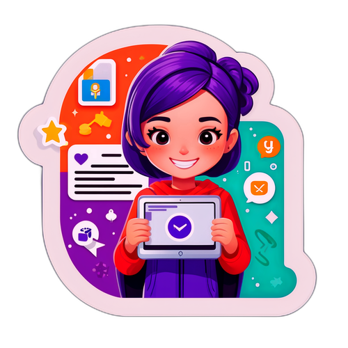 情報取得を楽しむYahooウィジェットのキャラクター