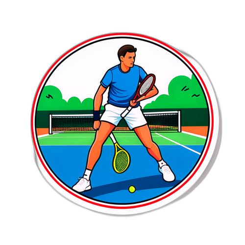 Giocatore di Tennis Minimalista